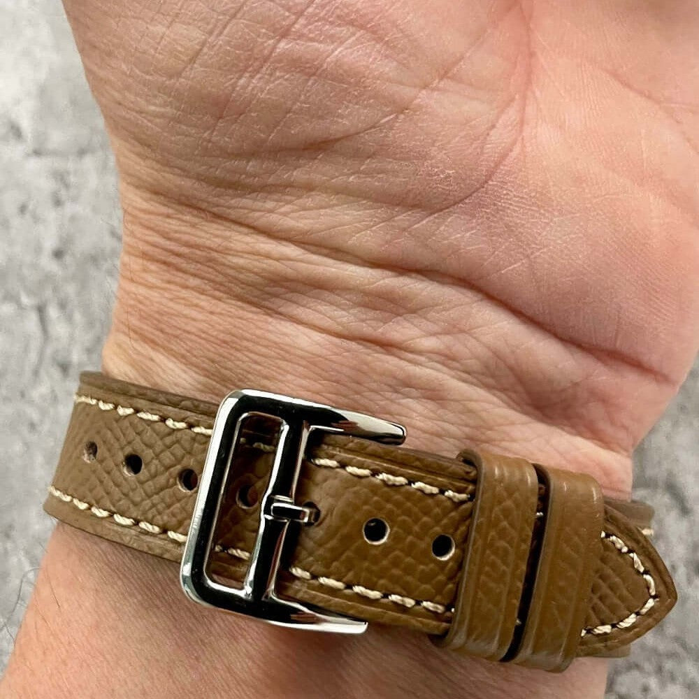 Epsom Calfskin Handmade Leather Watch Strap