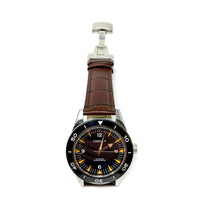 Thumbnail for Genuine Leather Calfskin Premium Watch Strap with Stainless Steel Deployant Butterfly Clasp