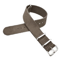 Thumbnail for Suede Leather Military Style Strap - Grey