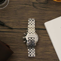 Thumbnail for Premium Marlborough Polished Stainless Steel Watch Strap- Curved Ends or Straight Ends
