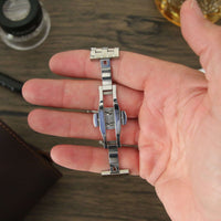 Thumbnail for Premium Marlborough Polished Stainless Steel Watch Strap- Curved Ends or Straight Ends