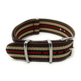 Classic Military Style Strap - Brown Italian Lux