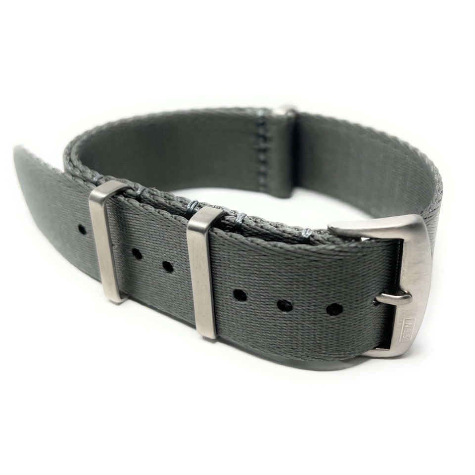 Seatbelt Military Style Strap - Grey Luxury