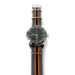 Classic Military Style Strap - Grey Orange Black