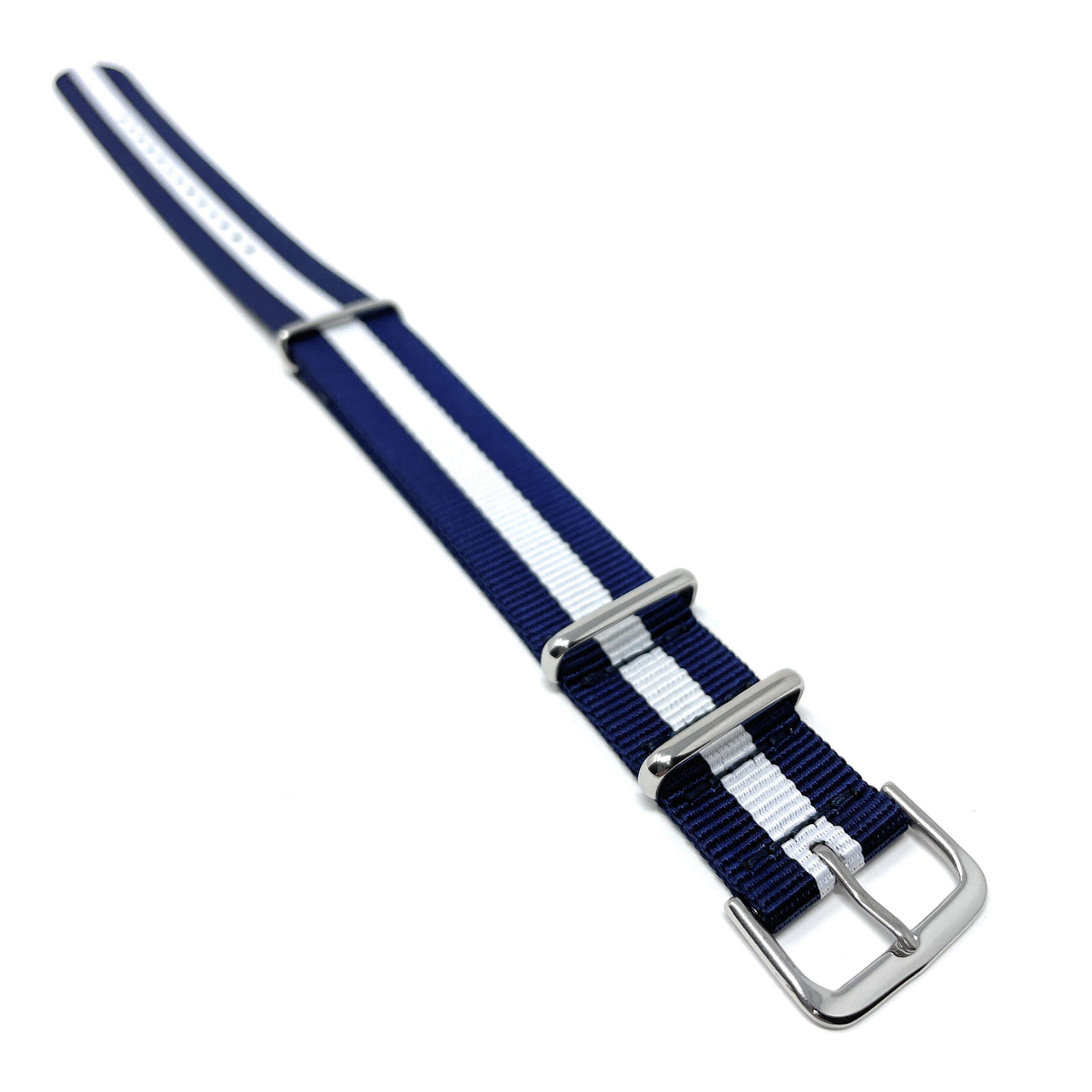 Classic Military Style Strap - Blue & White