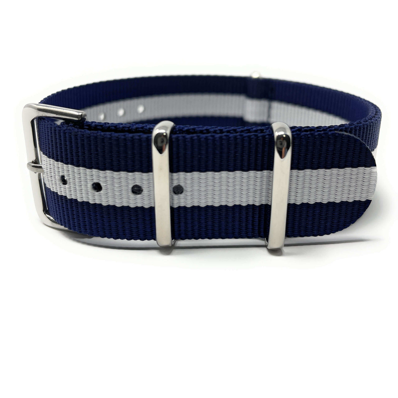 Classic Military Style Strap - Blue & White