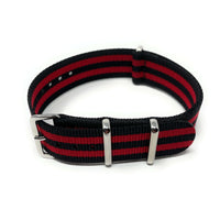 Thumbnail for Classic Military Style Strap - Black and Red