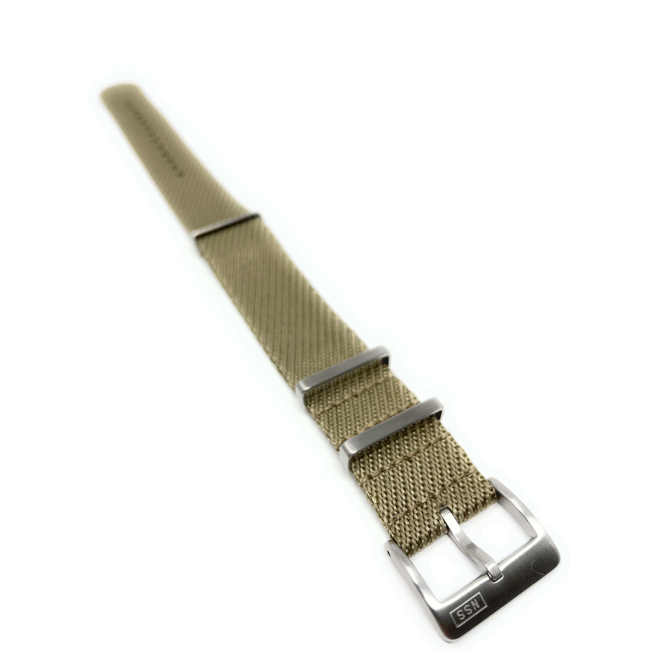 Premium Woven Military Style Watch Strap - Beige