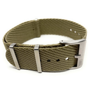 Premium Woven Military Style Watch Strap - Beige