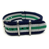 Thumbnail for Classic Military Style Strap - Blue, White and Green