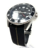 Marine Nationale Military Style Elastic Strap - Black & Beige
