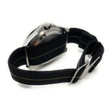 Marine Nationale Military Style Elastic Strap - Black & Beige
