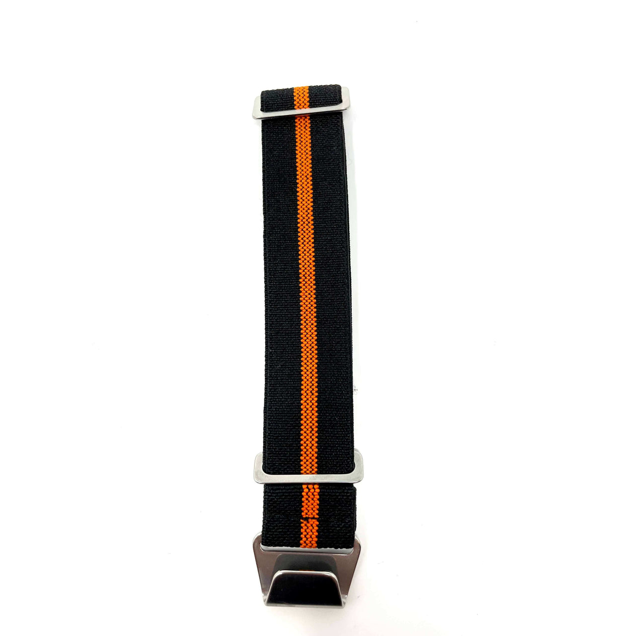 Marine Nationale Military Style Elastic Strap - Black & Orange