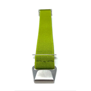 Marine Nationale Military Style Elastic Strap - Lime Green