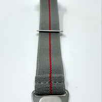 Thumbnail for Marine Nationale Military Style Elastic Strap - Grey & Red