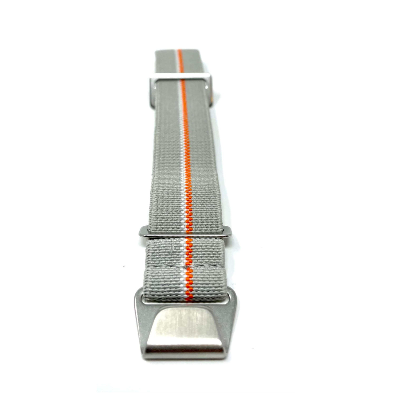Marine Nationale Military Style Elastic Strap - Grey White and Orange