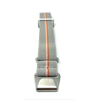 Thumbnail for Marine Nationale Military Style Elastic Strap - Grey White and Orange