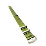 Seatbelt Military Style Strap - Military Green Luxury