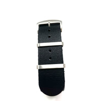 Thumbnail for Seatbelt Military Style Strap - Black Satin