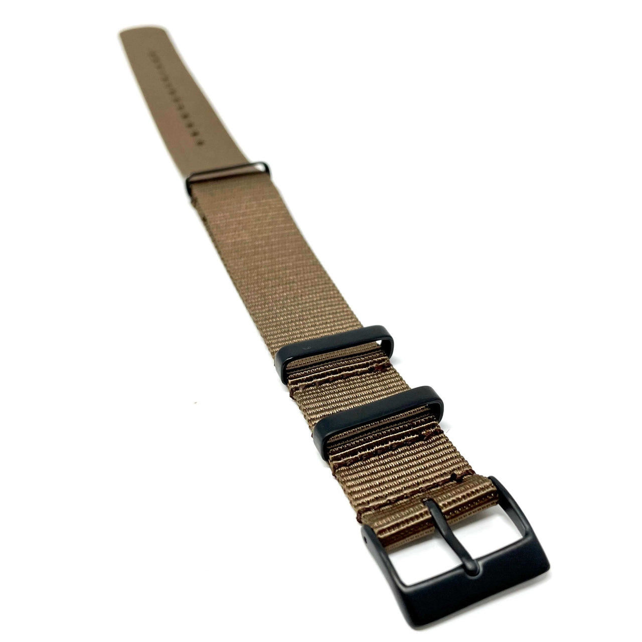Classic Military Style Strap - Wadi Brown With Black Buckle