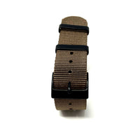 Thumbnail for Classic Military Style Strap - Wadi Brown With Black Buckle