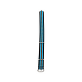 Classic Military Style Strap - Black Blue Orange Stripe