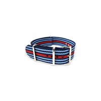 Thumbnail for Classic Military Style Strap - Red Blue Racing Colours