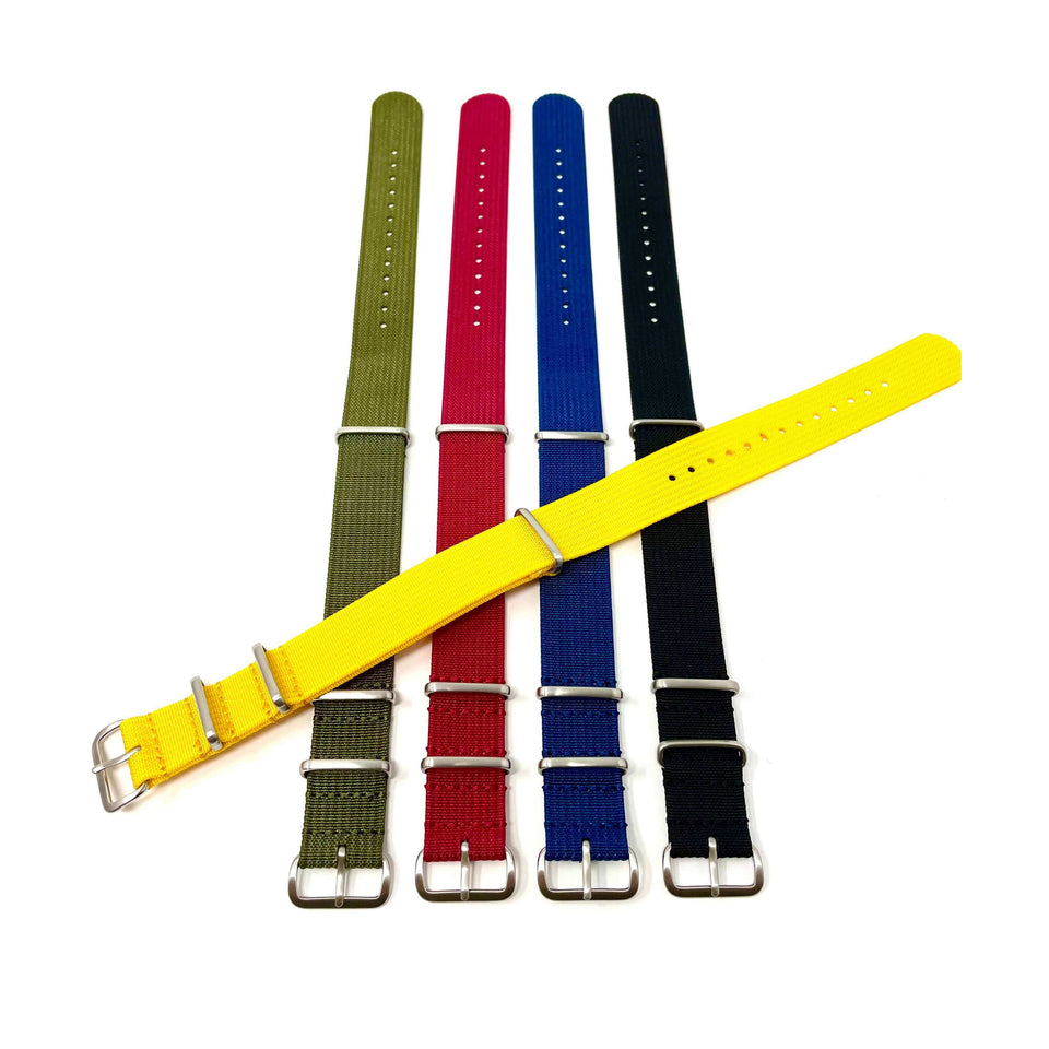 Classic Military Style Watch Strap- Ribbed