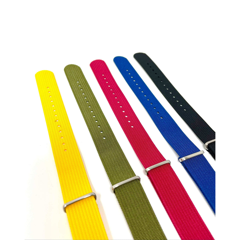 Classic Military Style Watch Strap- Ribbed