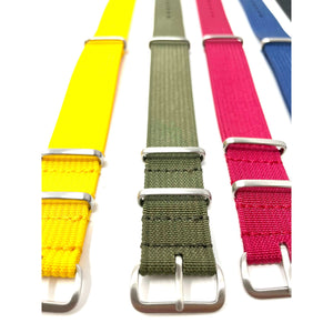Classic Military Style Watch Strap- Ribbed