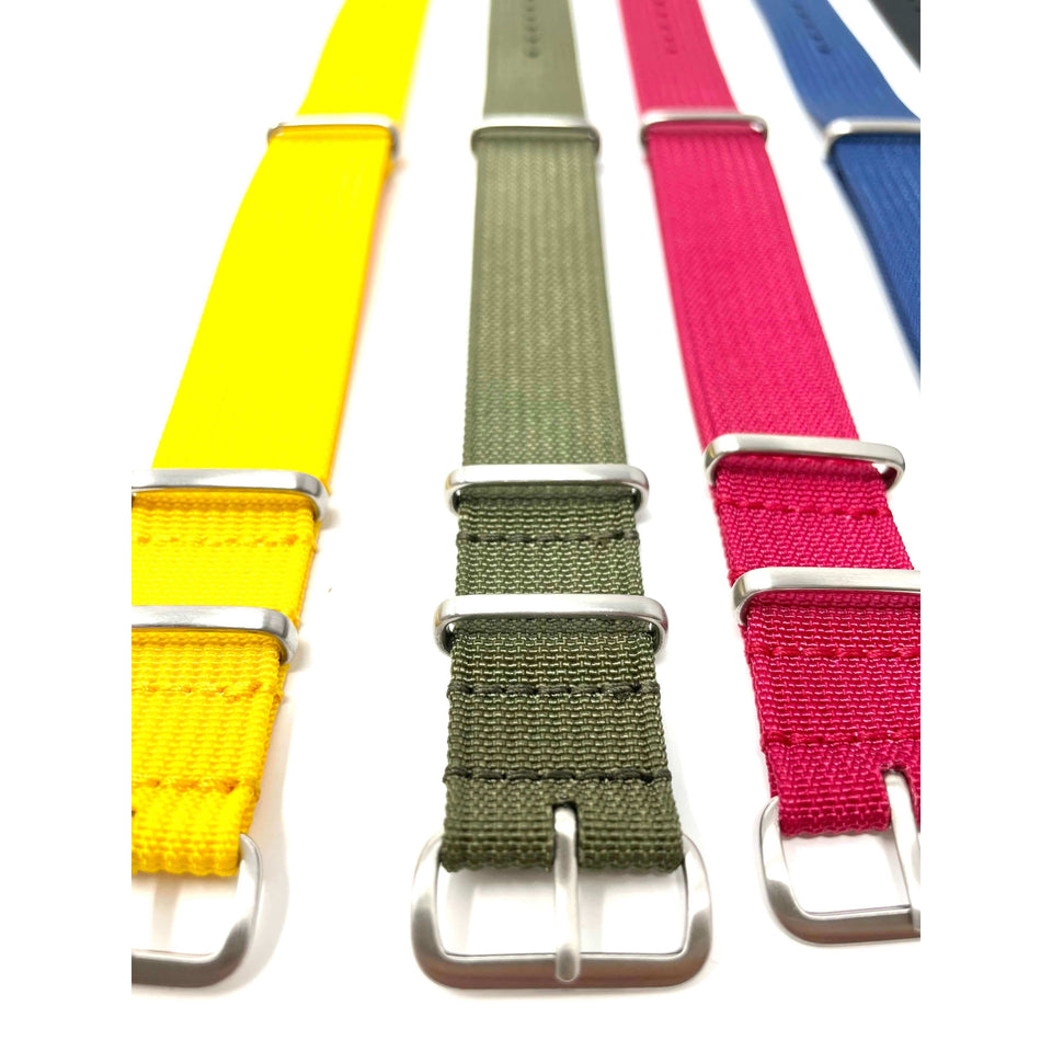 Classic Military Style Watch Strap- Ribbed
