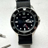 Classic Military Style Strap - Black With Black Buckle PVD
