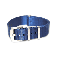 Thumbnail for Premium Thick Woven Military Style Watch Strap - Blue Ocean