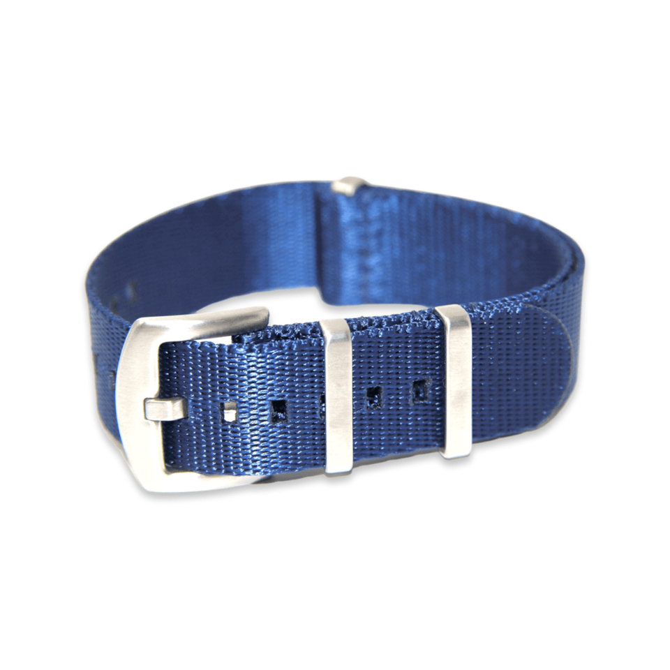 Premium Thick Woven Military Style Watch Strap - Blue Ocean