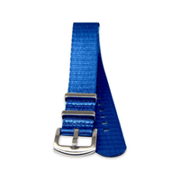 Thumbnail for Premium Thick Woven Military Style Watch Strap - Electric Blue