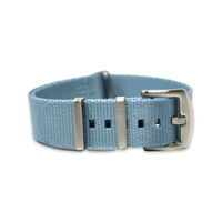 Thumbnail for Premium Thick Woven Military Style Watch Strap - Sky Blue