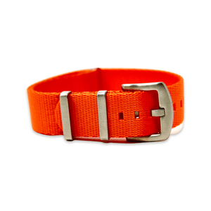 Premium Thick Woven Military Style Watch Strap - Orange