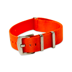 Premium Thick Woven Military Style Watch Strap - Orange