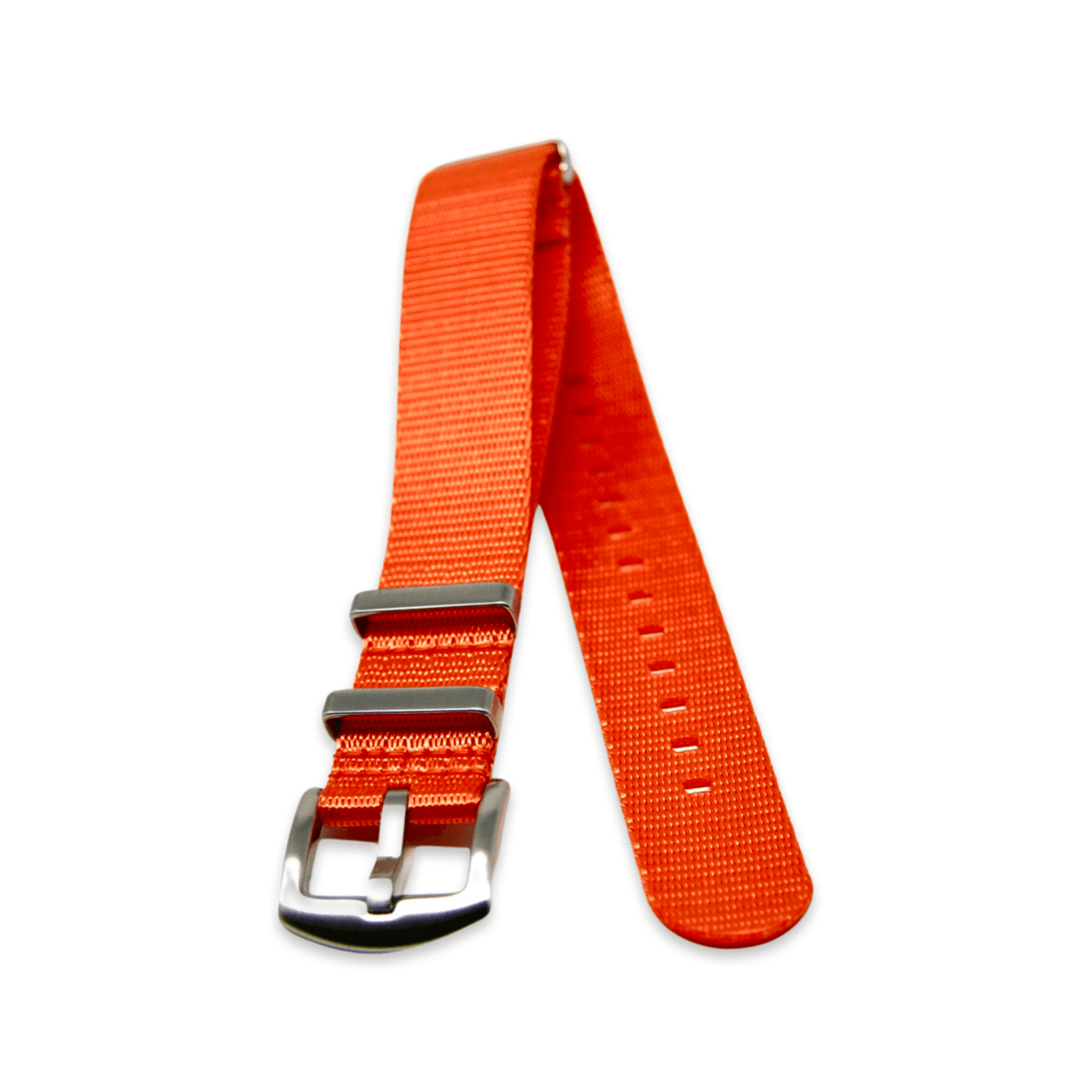 Premium Thick Woven Military Style Watch Strap - Orange