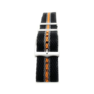 Tudor Style Fabric Knit Military Style - Luxury Seamaster Black Orange and Grey