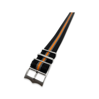 Thumbnail for Tudor Style Fabric Knit Military Style - Luxury Seamaster Black Orange and Grey