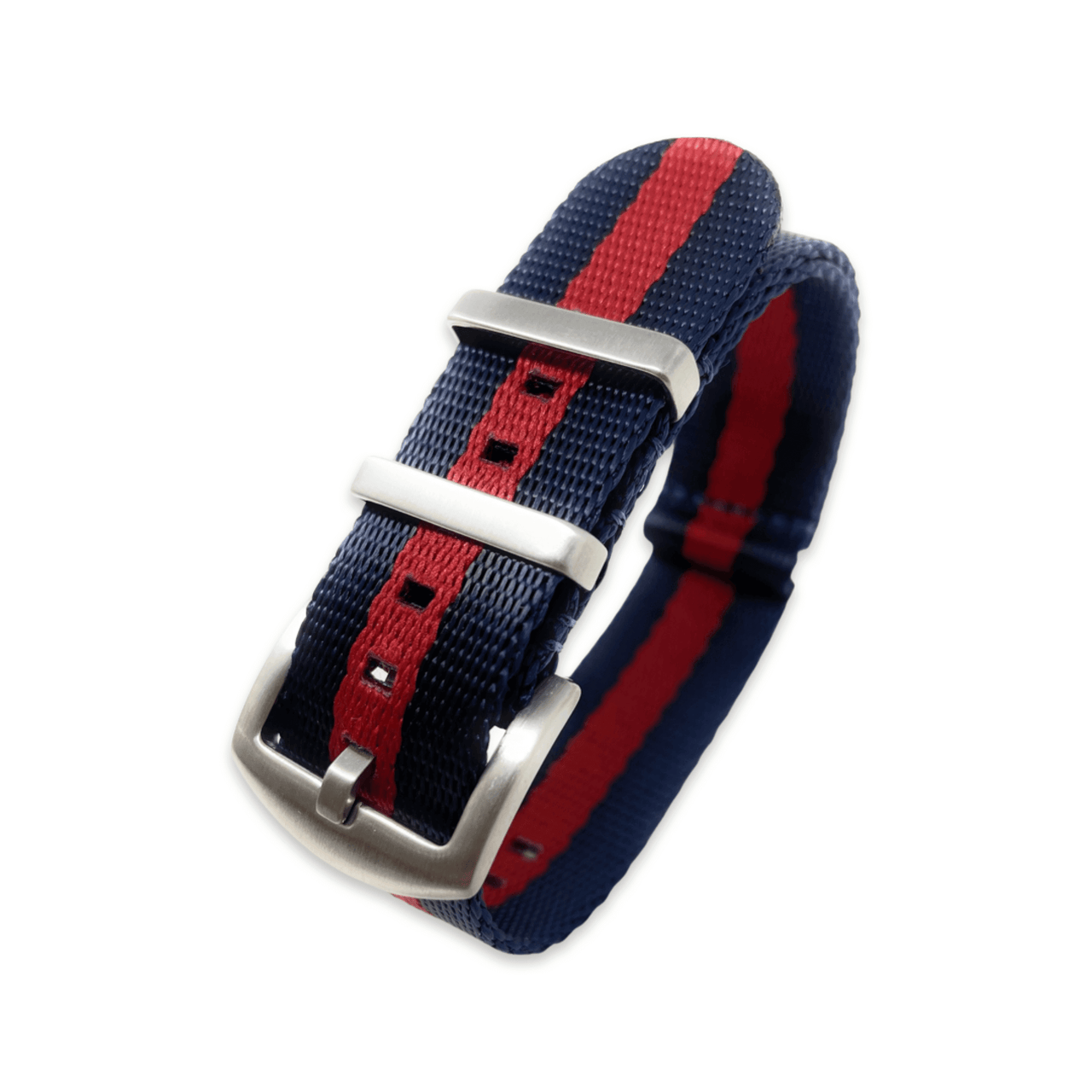 Premium Thick Woven Military Style Watch Strap - Blue Red Blue Household Division- Guards Regiment