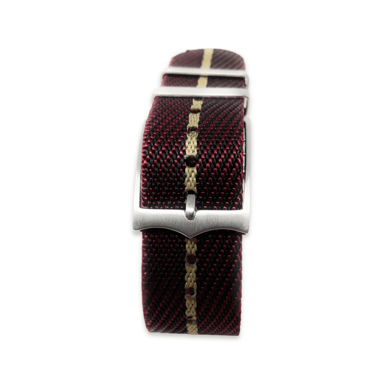 Tudor Style Fabric Knit Single Pass Military Style - Luxury Burgundy and Gold