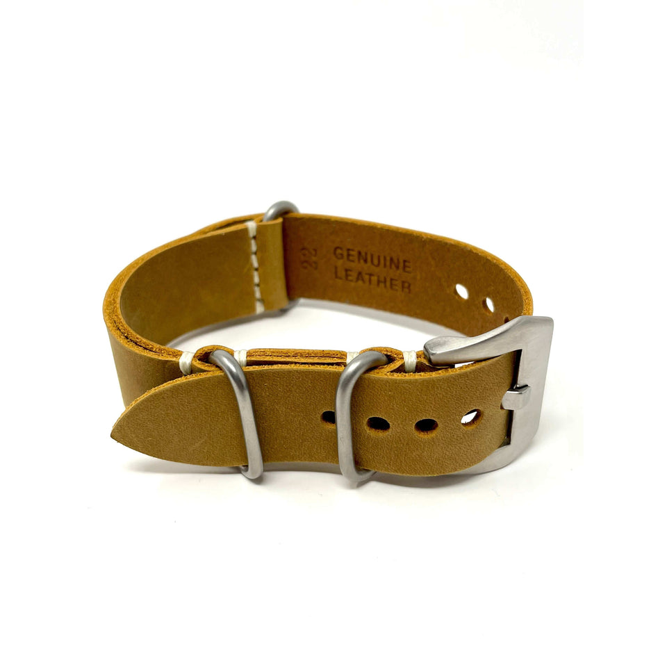 Italian Crazy Horse Leather Military Style Watch Straps