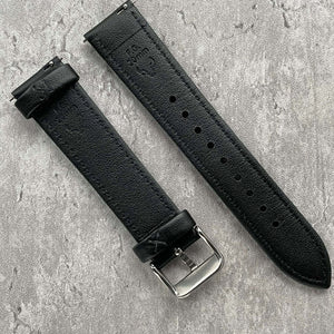 Kensington Classic Genuine Leather Padded Watch Strap With Contrasting Stitching