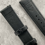 Kensington Classic Genuine Leather Padded Watch Strap With Contrasting Stitching