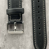 Kensington Classic Genuine Leather Padded Watch Strap With Contrasting Stitching
