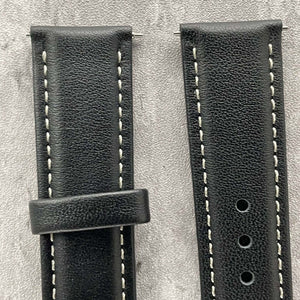 Kensington Classic Genuine Leather Padded Watch Strap With Contrasting Stitching