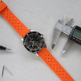 Orange Tropical FKM Rubber Watch Strap