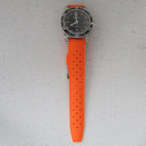 Orange Tropical FKM Rubber Watch Strap